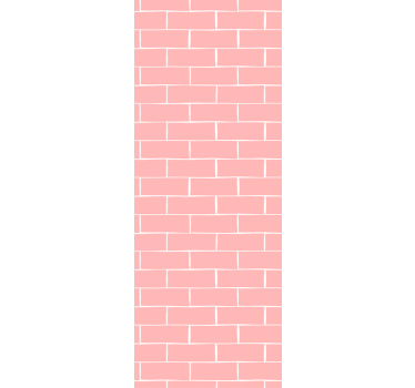 Roze baksteenpatroon behang baksteen - TenStickers
