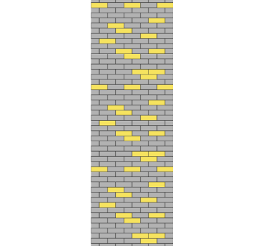 Contrasterend metselwerk behang baksteen - TenStickers