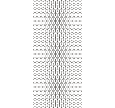 Behang geometrisch cubisch patroon - TenStickers