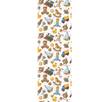 Speelse kinderkamermotieven babykamer behang - TenStickers