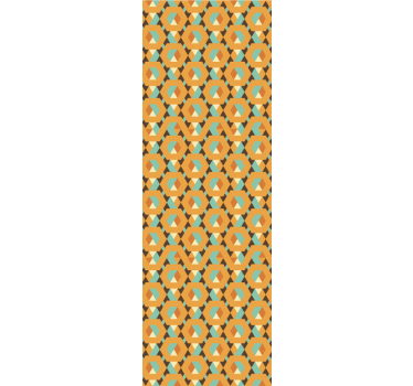 Geometrische retroprint behang geometrisch - TenStickers
