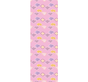 Bewolkte luchten patroon babykamer behang - TenStickers