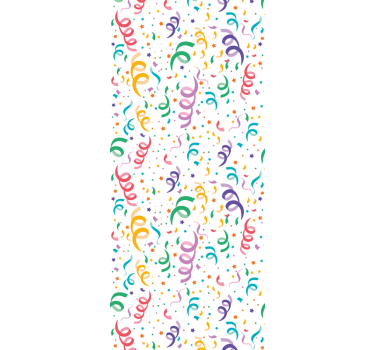 Feestelijk confetti-ontwerp babykamer behang - TenStickers