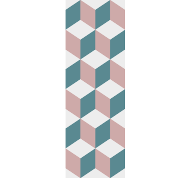 3d kubus opstelling behang geometrisch - TenStickers