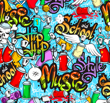 Kunst behang Abstracte Patroon - TenStickers