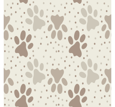 Honden poot behang kinderkamer - TenStickers