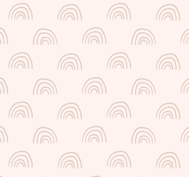 Minimalistische regenboog babykamer behang - TenStickers