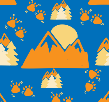Bergbeeravontuur babykamer behang - TenStickers