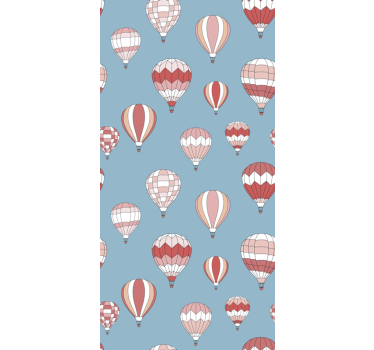 Ballonmotief ontwerp behangpapier kinderkamer - TenStickers