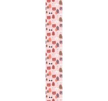 Baby bosberen babykamer behang - TenStickers