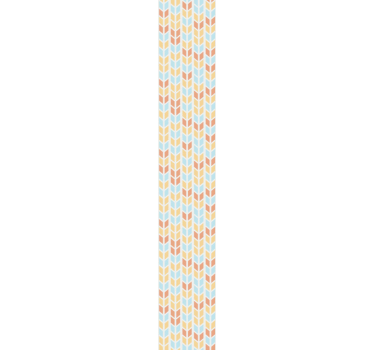 Blauwe en beige pijlen behang geometrisch - TenStickers