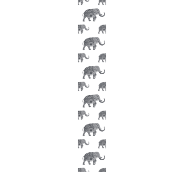 Sierlijke olifanten babykamer behang - TenStickers