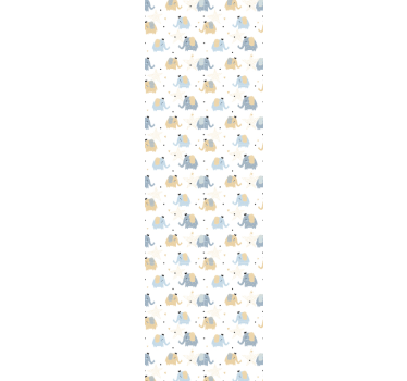 Tekenfilmolifanten babykamer behang - TenStickers