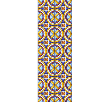 Geometrische patroonharmonie behang geometrisch - TenStickers