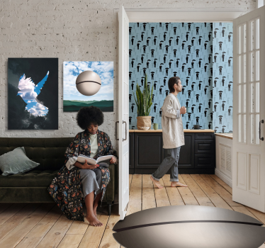 Golconde fotobehang woonkamer - TenStickers
