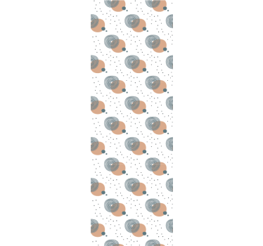 Abstract stippenmotief behang kunst - TenStickers