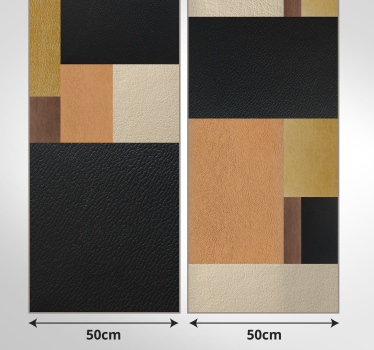 Abstract behang leer patroon - TenStickers