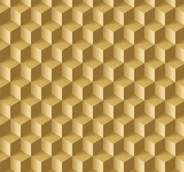 Slaapkamer behang beige kubieke structuur 3D - TenStickers