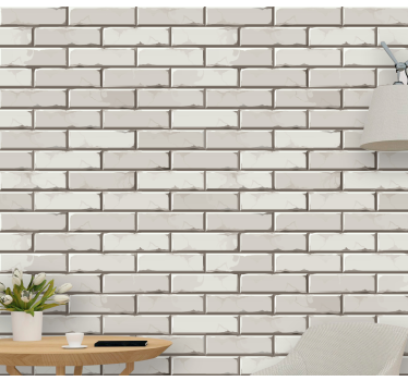 Bakstenen illusie behang baksteen - TenStickers