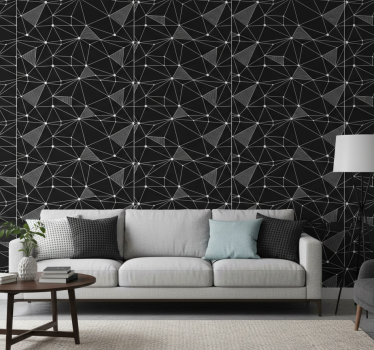Behang geometrisch dappere geometrische vormen - TenStickers