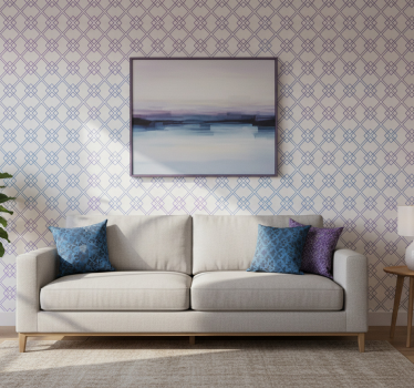 Behang geometrisch diamanten en lijnen - TenStickers