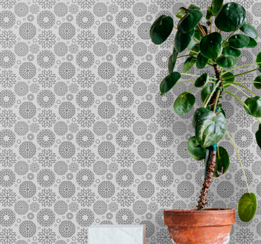 Behang geometrisch medaillon - TenStickers