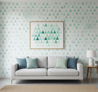 Behang geometrisch met driehoekige motieven - TenStickers