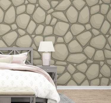 Behang steen Natuursteen beige - TenStickers