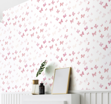 Behang vlinders Roze vlinders - TenStickers