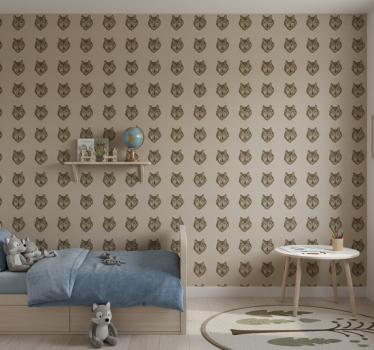 Behangpapier kinderkamer europese wolf - TenStickers