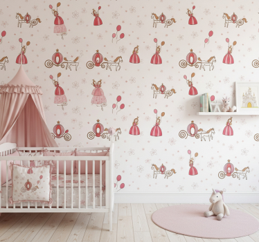 Behangpapier kinderkamer feeënverhaal prinses - TenStickers