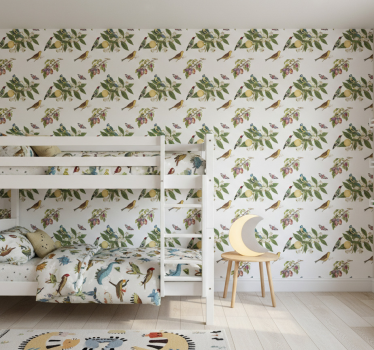 Behangpapier kinderkamer fruitrovers in de natuur - TenStickers