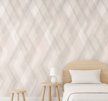 Behangpapier kinderkamer lichtgrijs abstract patroon - TenStickers