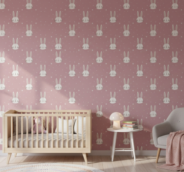 Behangpapier kinderkamer roze boho patroon - TenStickers