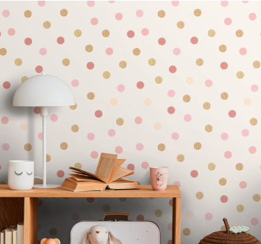 Beige vlekkenpatroon babykamer behang - TenStickers