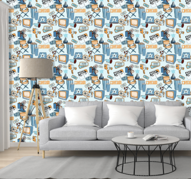 Bioscoop iconografie behang kunst - TenStickers