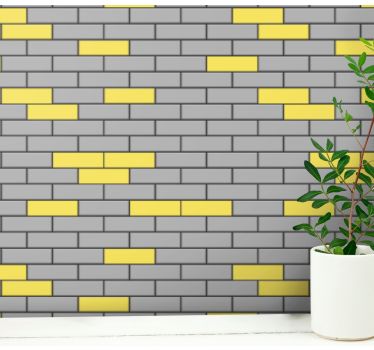 Contrasterend metselwerk behang baksteen - TenStickers