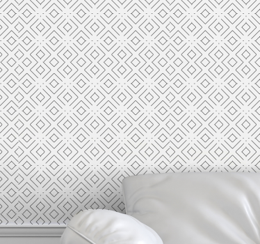 Diamant mozaïekpatroon behang geometrisch - TenStickers