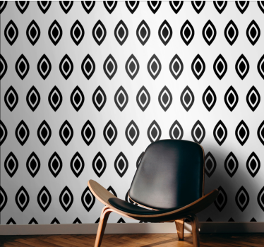 Elegante ruitvormen behang geometrisch - TenStickers