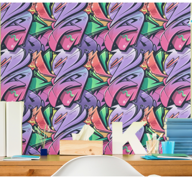 Flamboyante toekans behang kunst - TenStickers