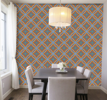 Geometrische decoratie behang geometrisch - TenStickers