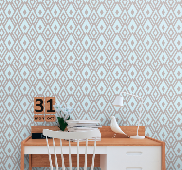 Geometrische diamantstructuur behang geometrisch - TenStickers