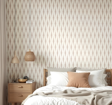 Mokkamousse rabaul ikat geometrisch behang - TenStickers