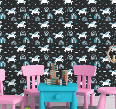 Mythische wezens babykamer behang - TenStickers
