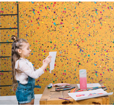 Stippen spatten stippenbehang - TenStickers